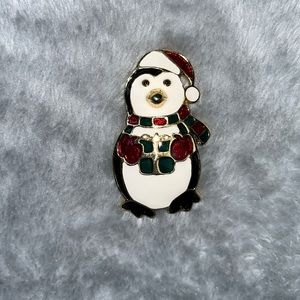 Christmas Penguin Brooch